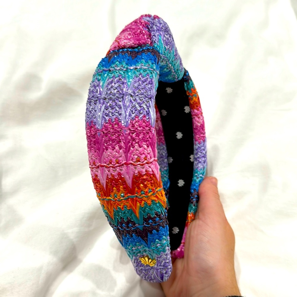Lele sagadoui Missoni straw headband